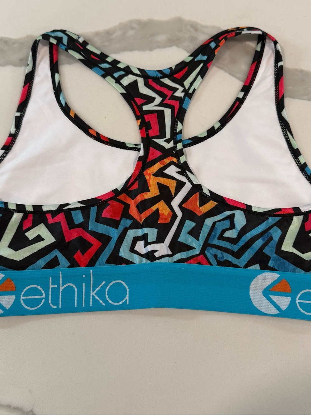 ETHIKA Sports Bra Size Medium The S bra Racerback - New w/Tags multi color - Picture 3 of 11